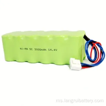 14.4V/3000mAh SC Ni-MH Battery Packs untuk Peralatan Perubatan